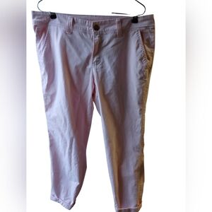 Old Navy Soft Pink Boyfriend Chino Pants Women’s Size 10 Ankle Cropped Casual